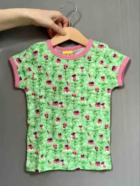 DUNS Short Sleeved T-shirt - Viola Spring Bouquet