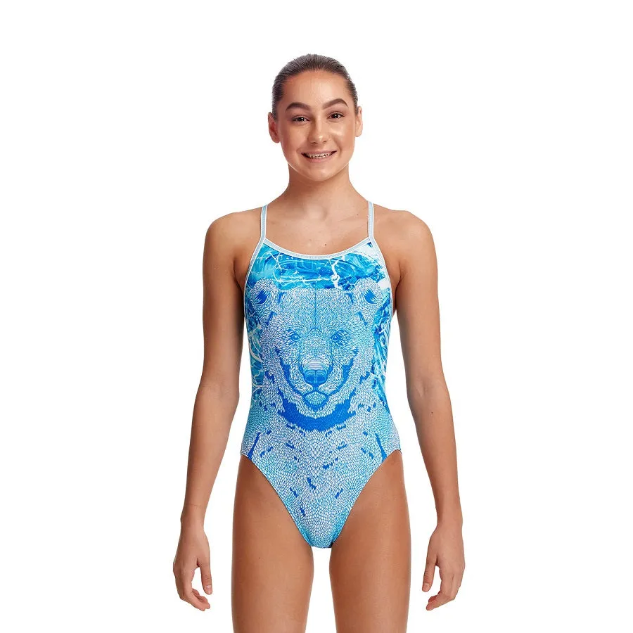 Funkita Girls Single Strap One Piece FS16G - Bear Suit