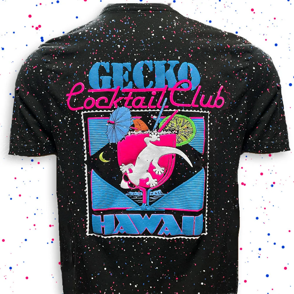 Gecko Cocktail Club - Secret Glow In The Dark Red/White/Blue Splatter