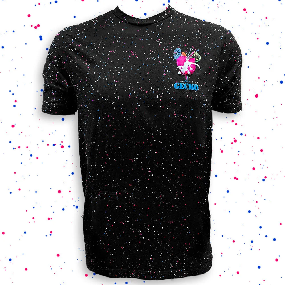 Gecko Cocktail Club - Secret Glow In The Dark Red/White/Blue Splatter