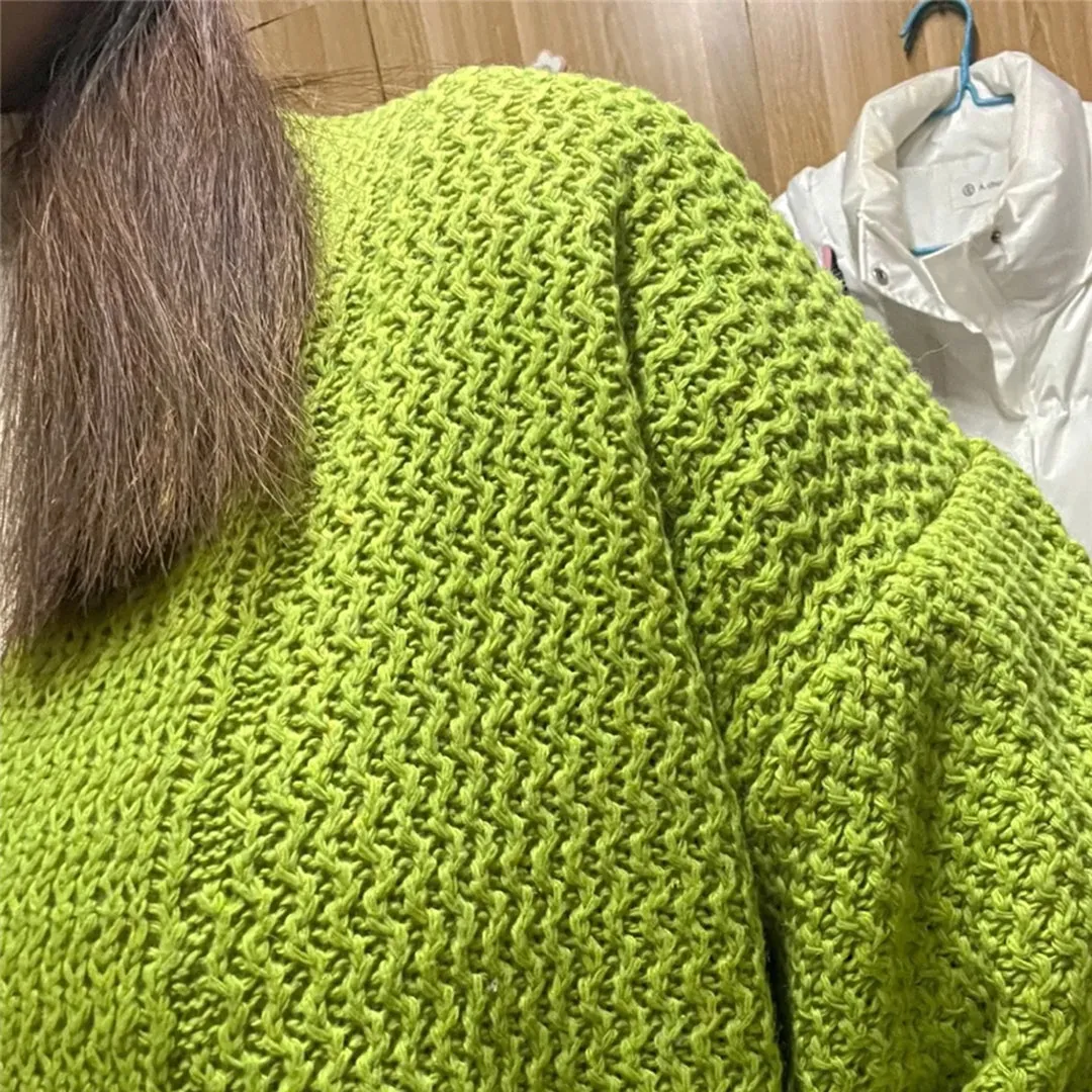 Gestrickte Strickjacke in bergre für legere und formelle Kleidung