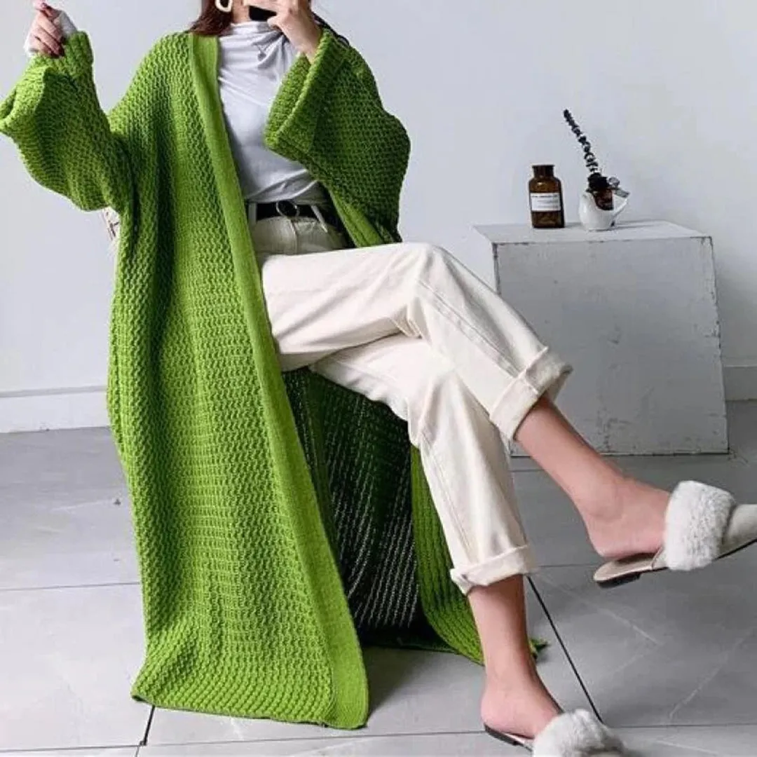 Gestrickte Strickjacke in bergre für legere und formelle Kleidung