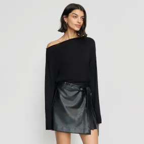 Hachi Tencel-Wool Off-Shoulder Sweater