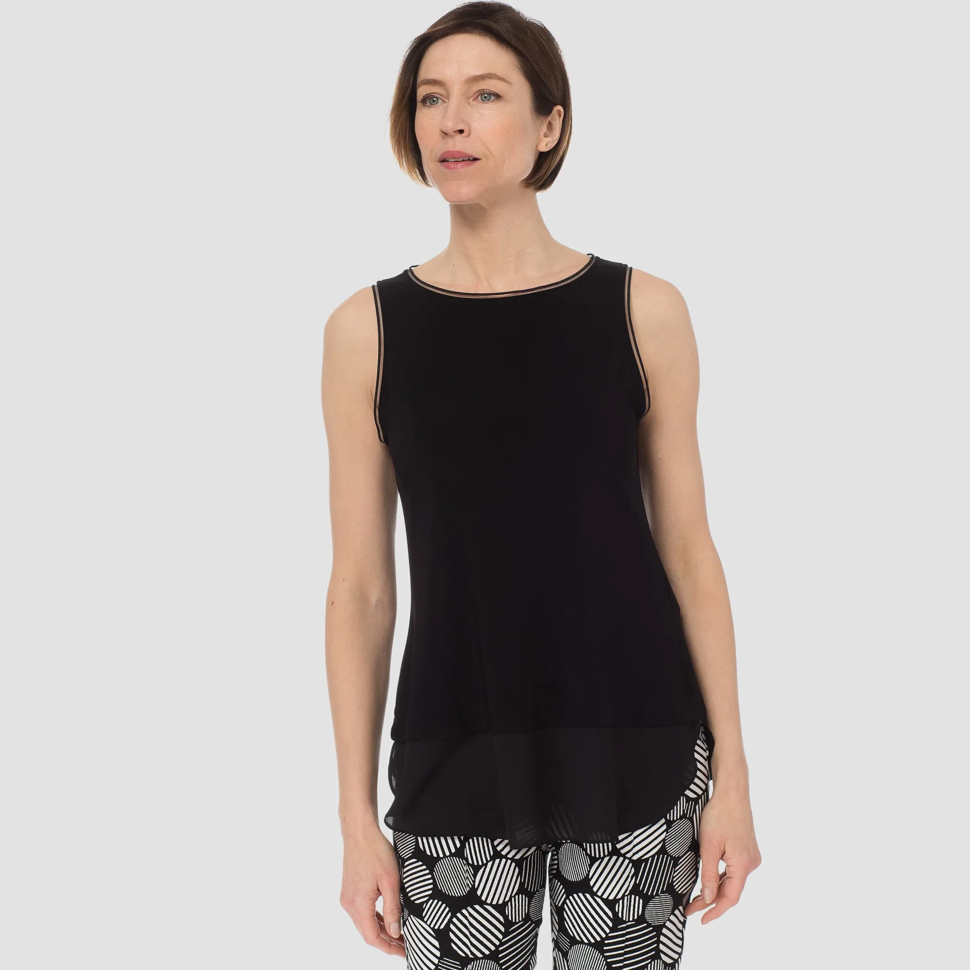 Joseph Ribkoff, 183126 Tulle Trim Camisole