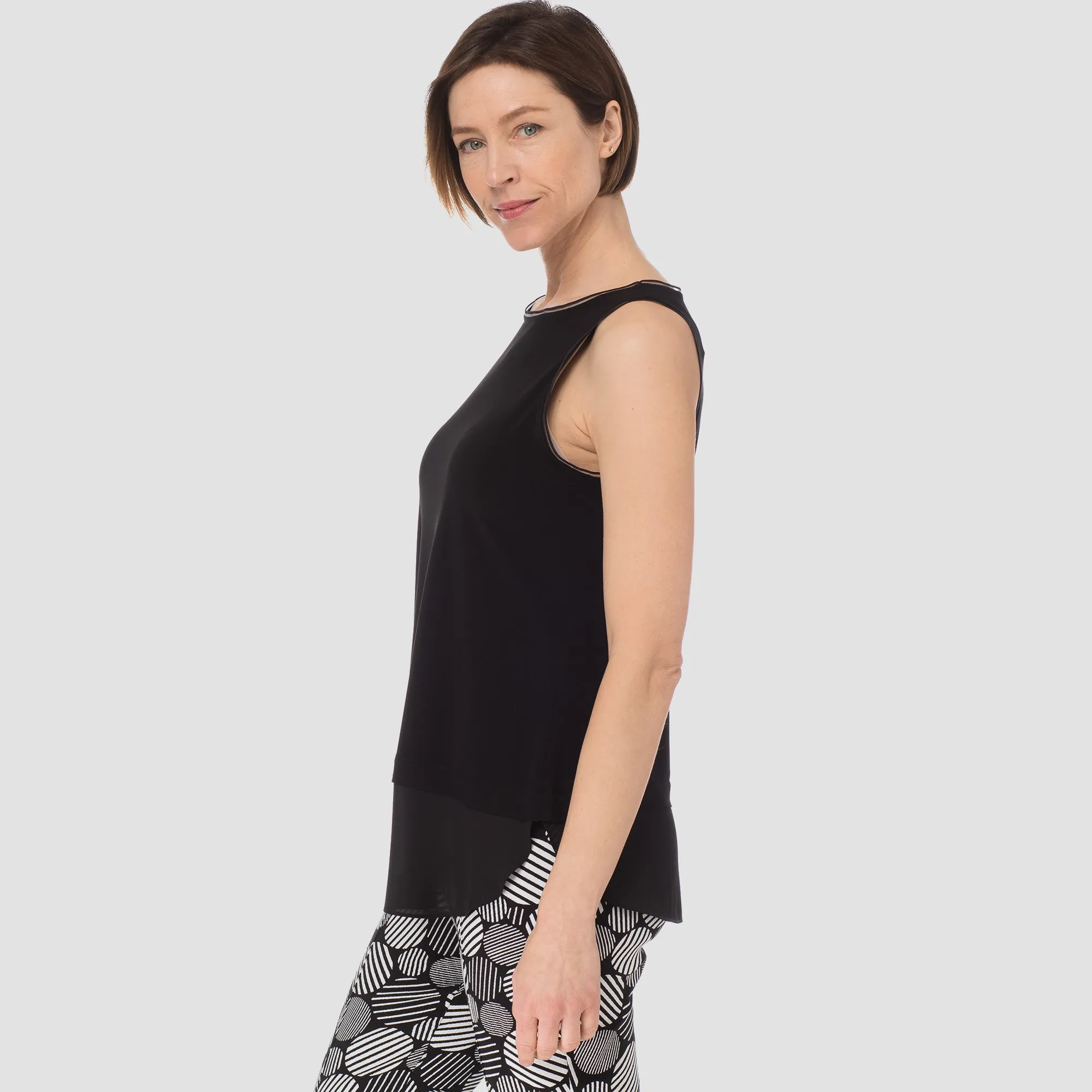 Joseph Ribkoff, 183126 Tulle Trim Camisole