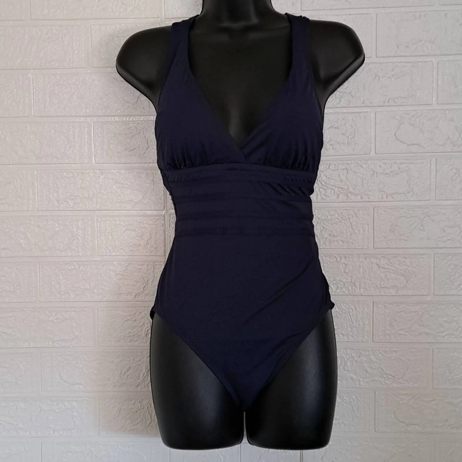 La Blanca Island Goddess Multi-Strap Cross Back One Piece Swim