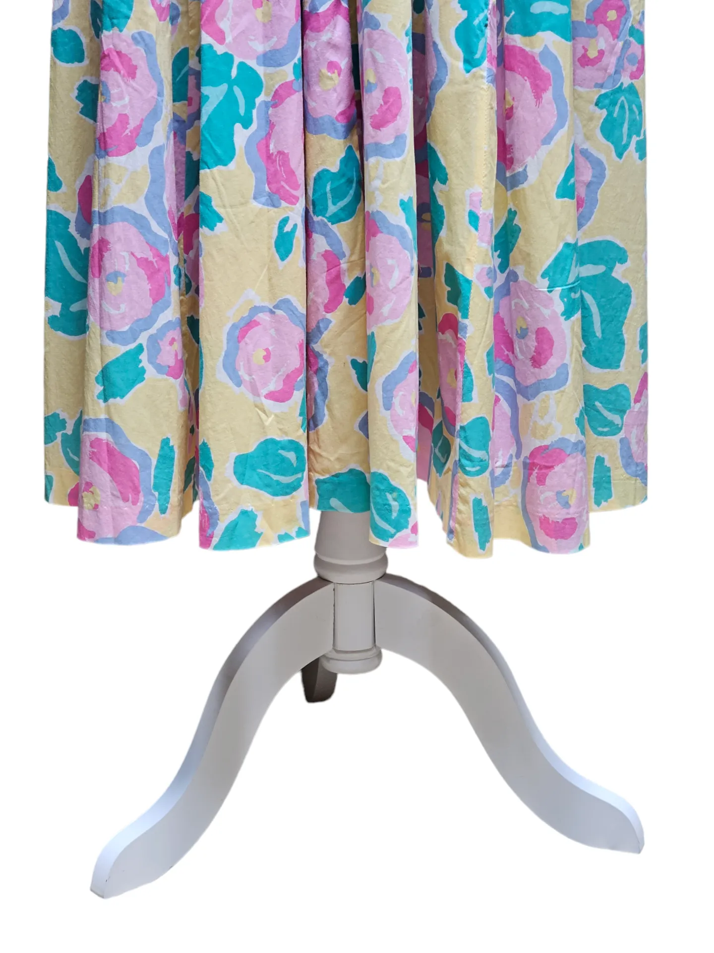 Laura Ashley Signature Print Vintage Early 1980's Batsheva Dress Small