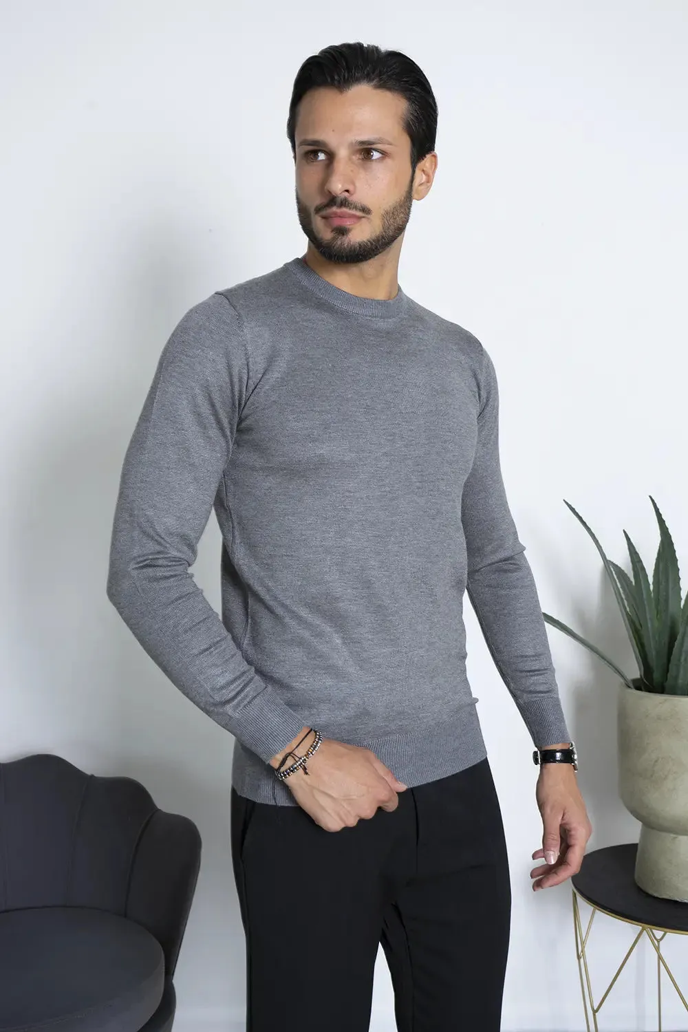 Maglioncino Filo Uomo  Girocollo Basic Art.Mg86