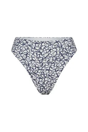 Midi High-Cut Bikini Bottom in Infinity Floral Print