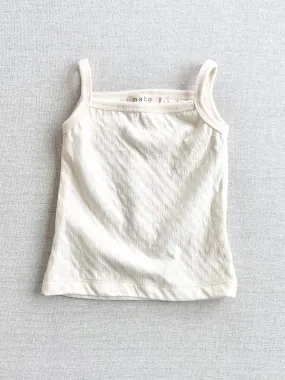 organic cotton camisole - natural pointelle