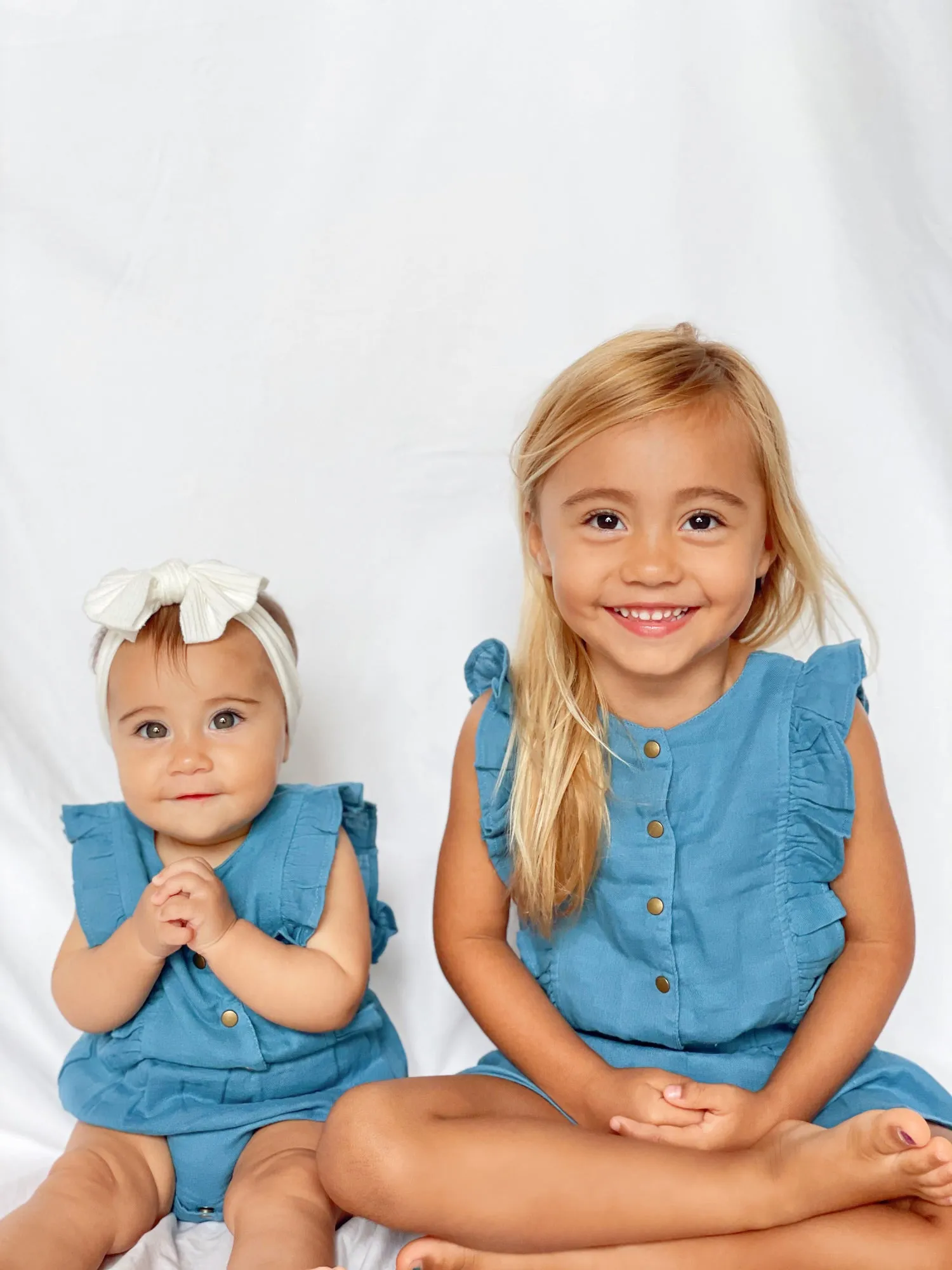Organic Muslin Ruffle Bodysuit