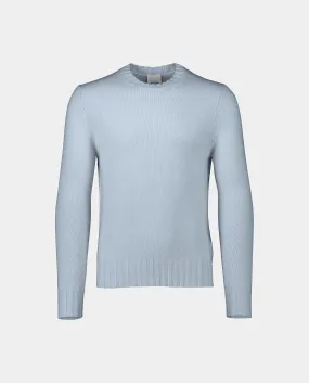 Pullover aus Cashmere in Blau - Gerade Passform