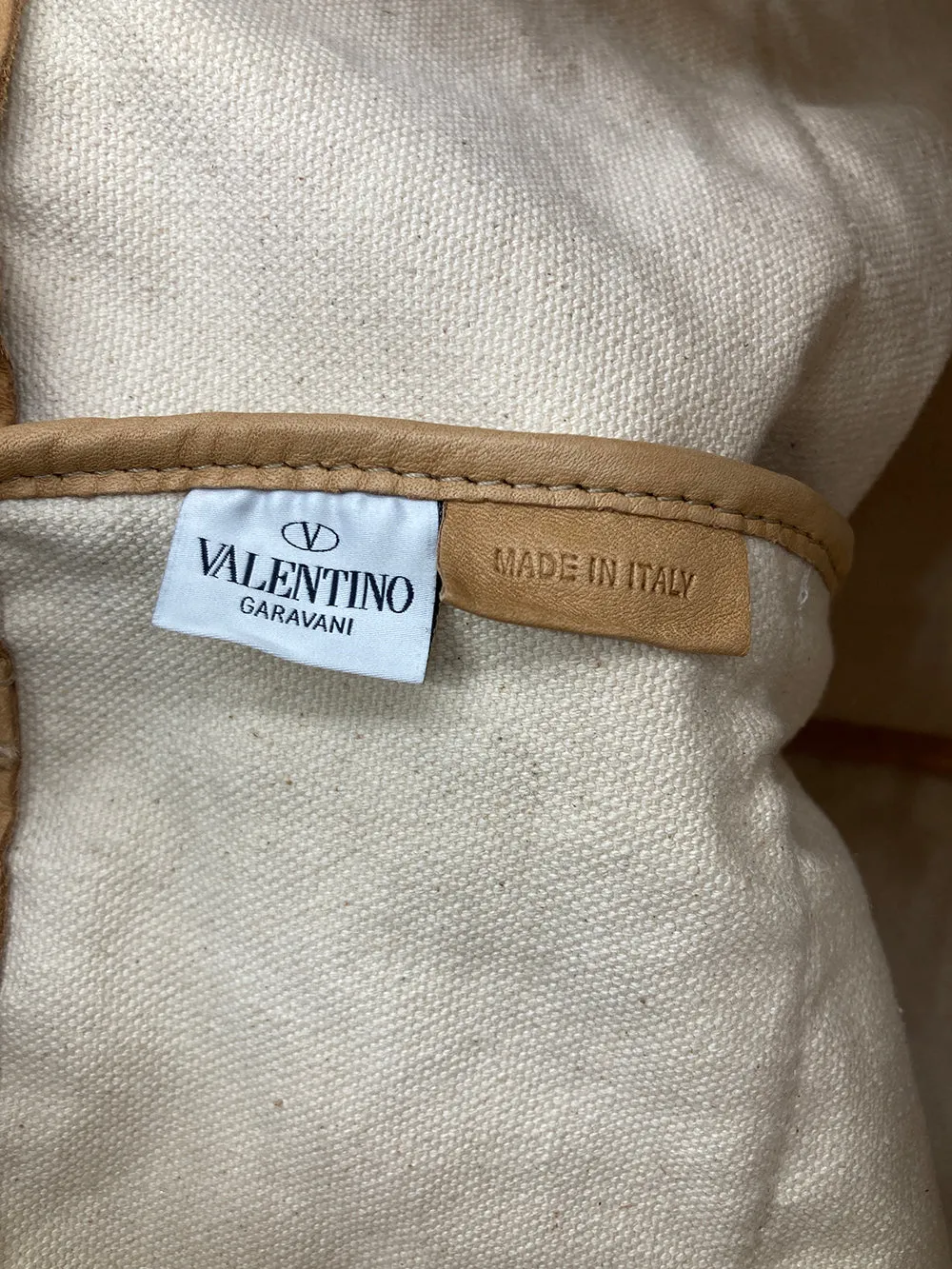 Red Valentino Gold Sequin Ruffle Tote
