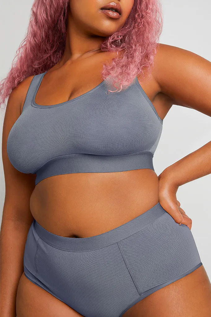 Sieve Bra Top in Slate