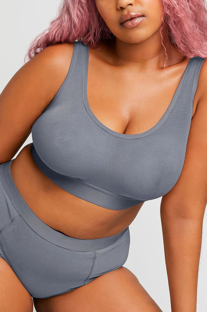Sieve Bra Top in Slate