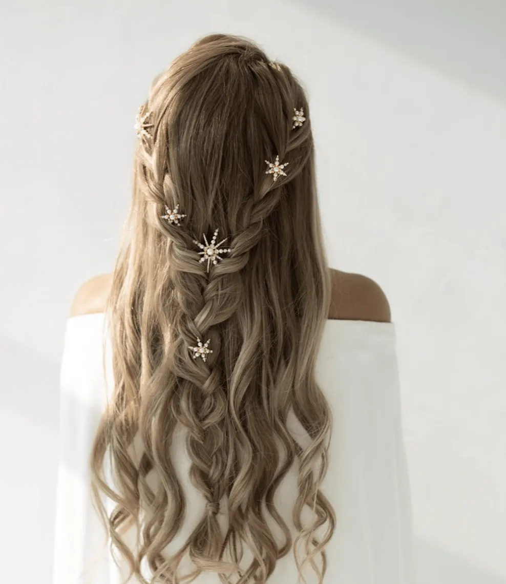 Starlet Pearl and Crystal Petite Comb