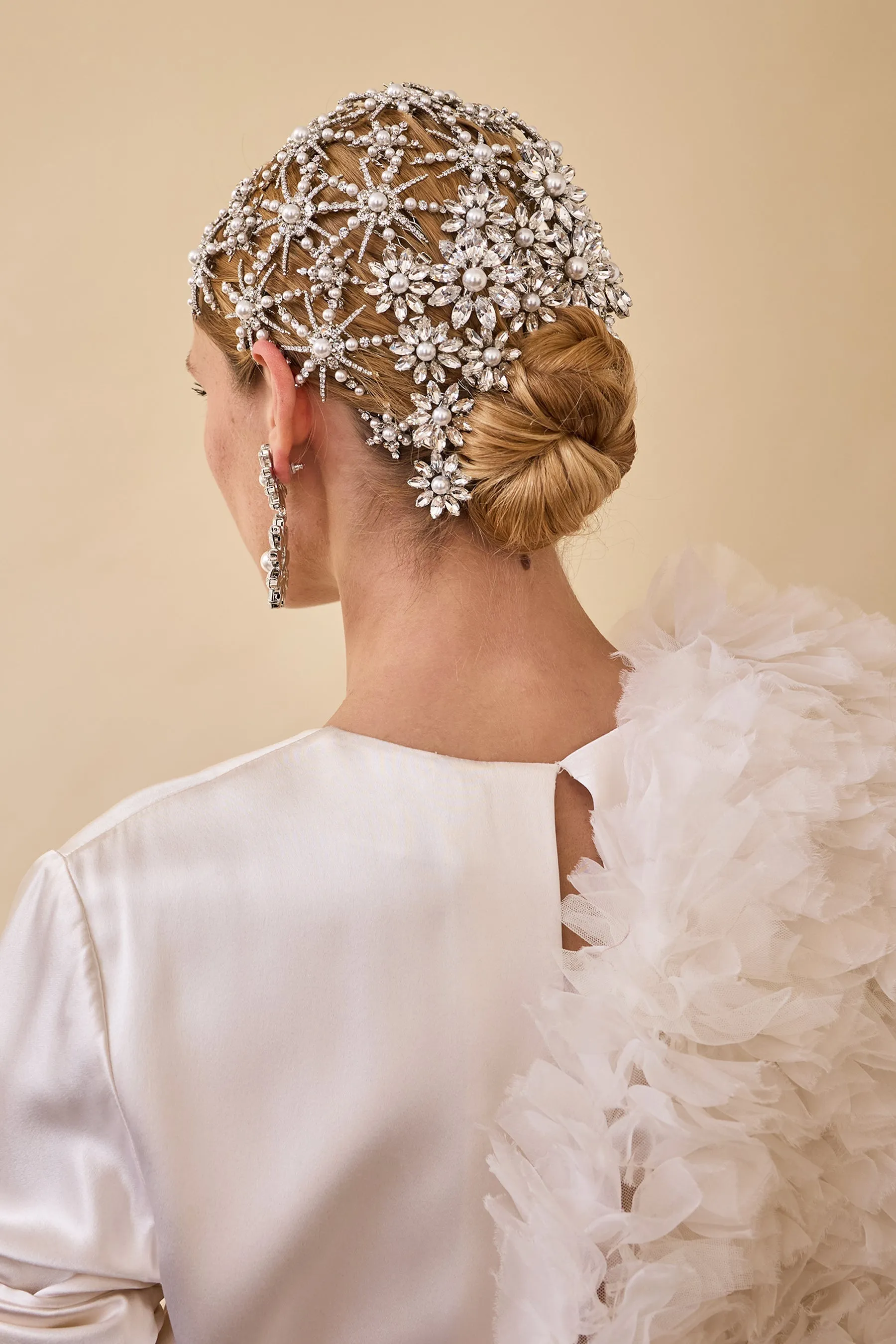 Starlet Pearl and Crystal Petite Comb