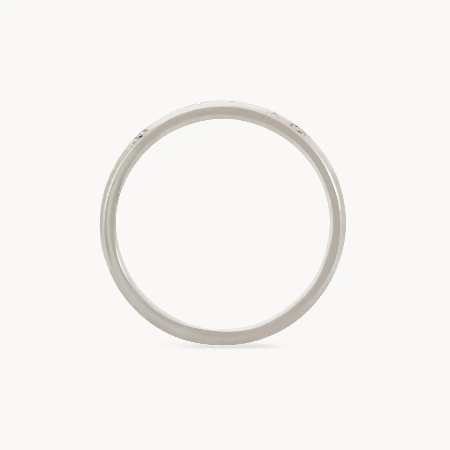 starlight ring - 14k white gold, white diamond