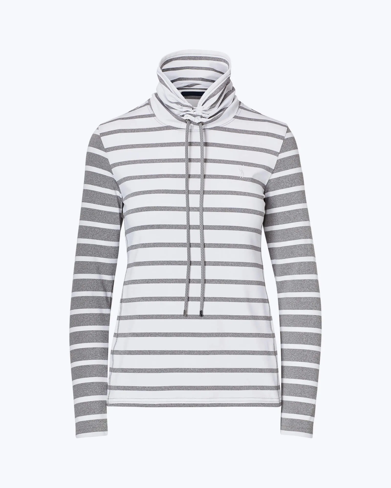 Striped Funnelneck Pullover