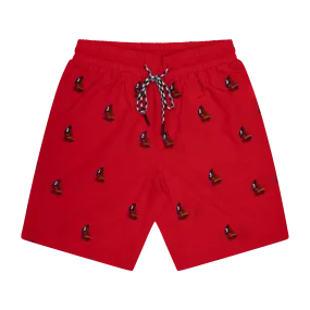 THE CLASSIC SWIM SHORTS- RED