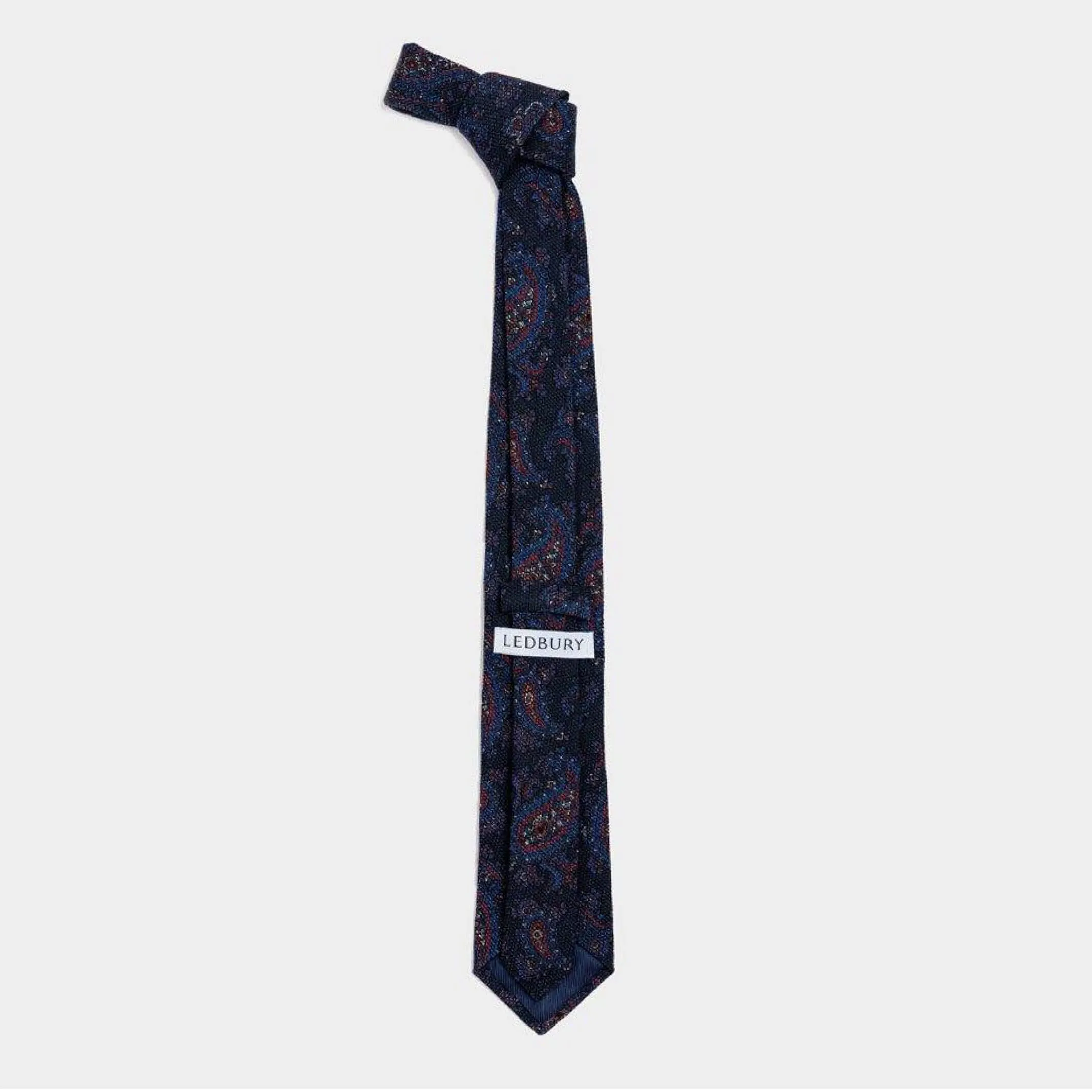 The Navy Pemberton Print Tie