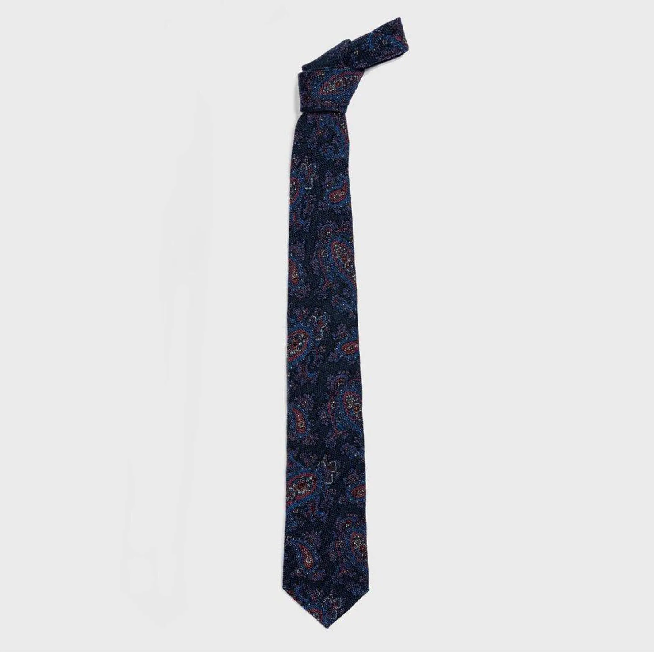 The Navy Pemberton Print Tie