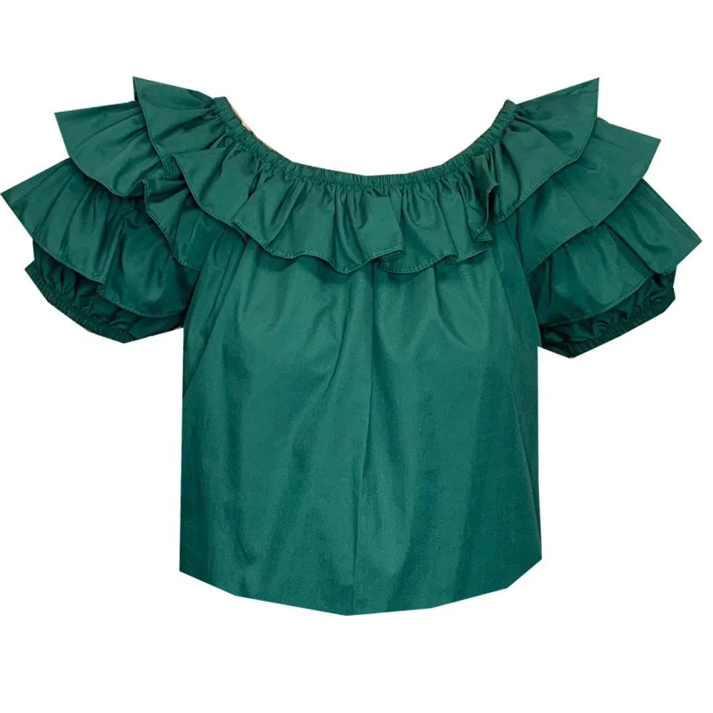 Triple Ruffle Blouse