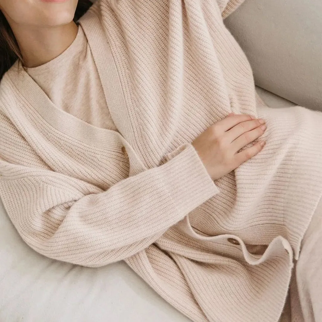 Weiche Strickjacke für Frauen in bergre mit kuscheligen Schichten