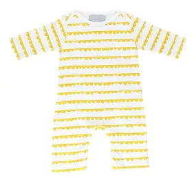 White & Sunshine Yellow Bunting Print All-in-One